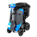 optimus automatic folding 4 wheel mobility scooter blue foolded front