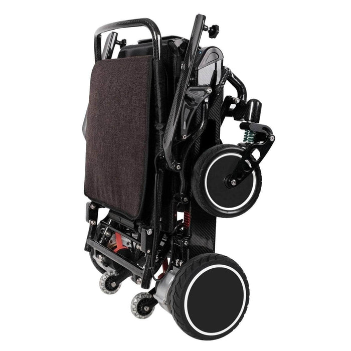 Pegasus Carbon Fiber Wheelchair Color Black Folded Side View