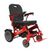 Pegasus Plus HD Bariatric Foldable Wheelchair Color Red Front Right Side View