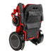 Pegasus Plus HD Bariatric Foldable Wheelchair Color Red Front Right Side View