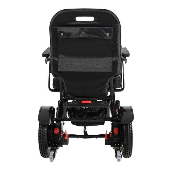 Pegasus Plus HD Bariatric Foldable Wheelchair Color Black Back View