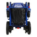 Pegasus Plus HD Bariatric Foldable Wheelchair Color Blue Back Right Side View