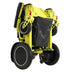 Pegasus Plus HD Bariatric Foldable Wheelchair Color Yellow Back Folded Side View