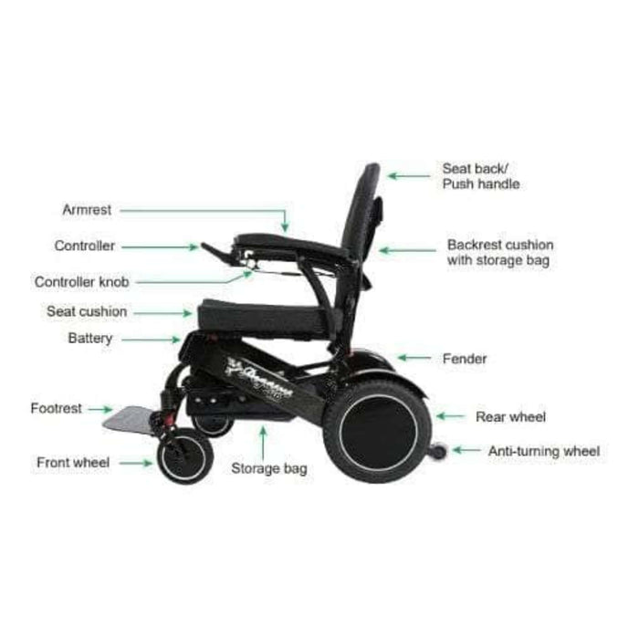 Pegasus Plus HD Bariatric Foldable Wheelchair Wireless Features