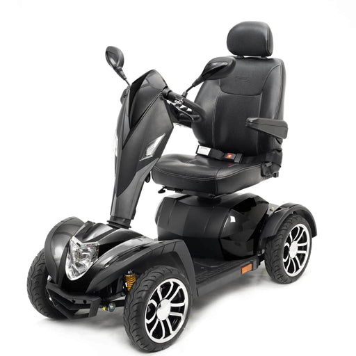Drive Cobra GT4 Heavy Duty Power Mobility Scooter Color Black Front Left Side View