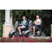 Drive Cobra GT4 Mobility Scooter Color Black Left Side View Sitting Man and Woman