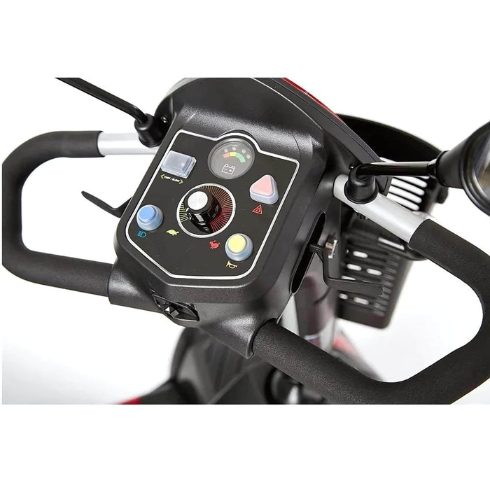 driveventuradlx4wheelscooterfrontviewcontrolpanelandspeedometer