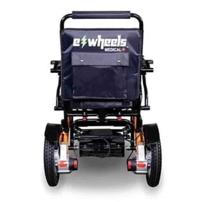 EW-M45 Folding Power Wheelchair Color Black Back View