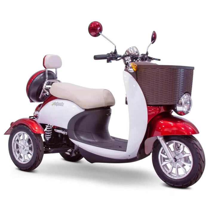 EW-11 Scooter Color Red Front Right Side View