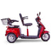 EW-66 Mobility Scooter Color Red with Back Box Right Side View 