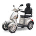 E Wheels EW-46 Mobility Scooter Color Silver Front Left Side View
