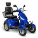 EwheelsEW464WheelMobilityScooterColorBlueFrontRightSideViewwithBackBasket