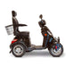 EwheelsEW-46MobilityScooterColorBlackRightSideViewwithBackBasket