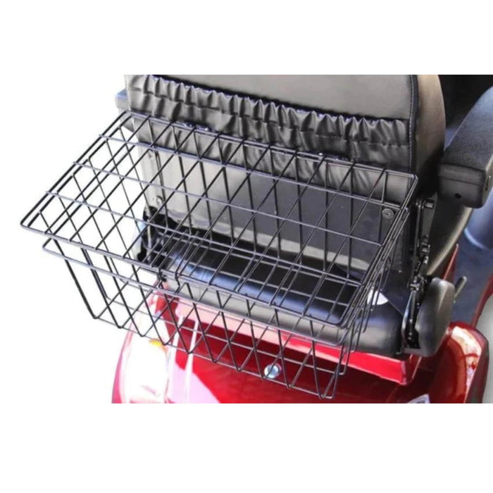 EW-72 outdoor mobility scooter color red back basket 