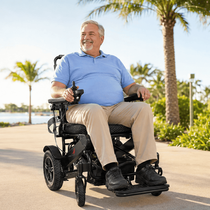 SkyHawk Bariatric Reclining Folding Electric Wheelchair