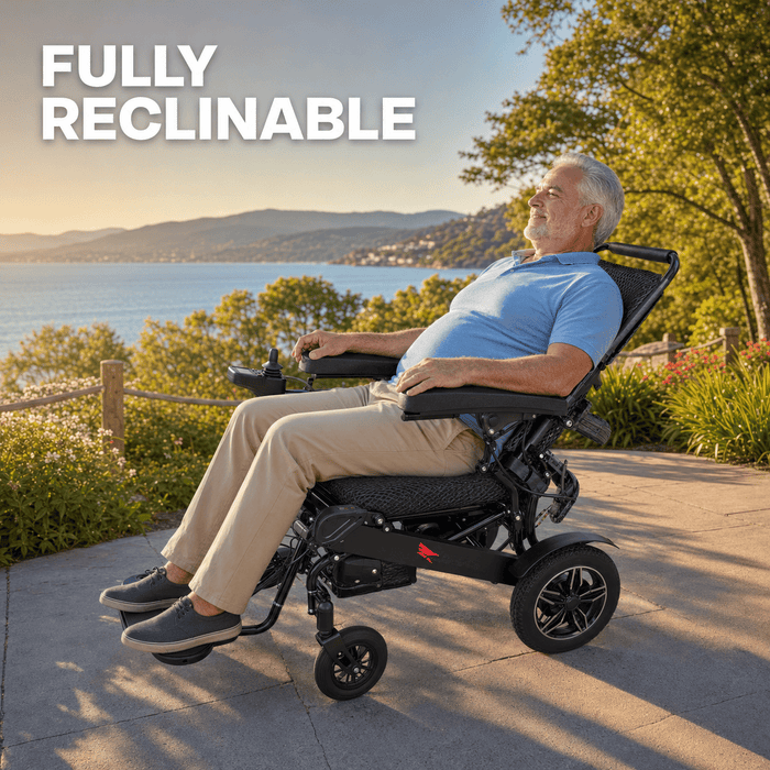 SkyHawk Bariatric Reclining Folding Electric Wheelchair