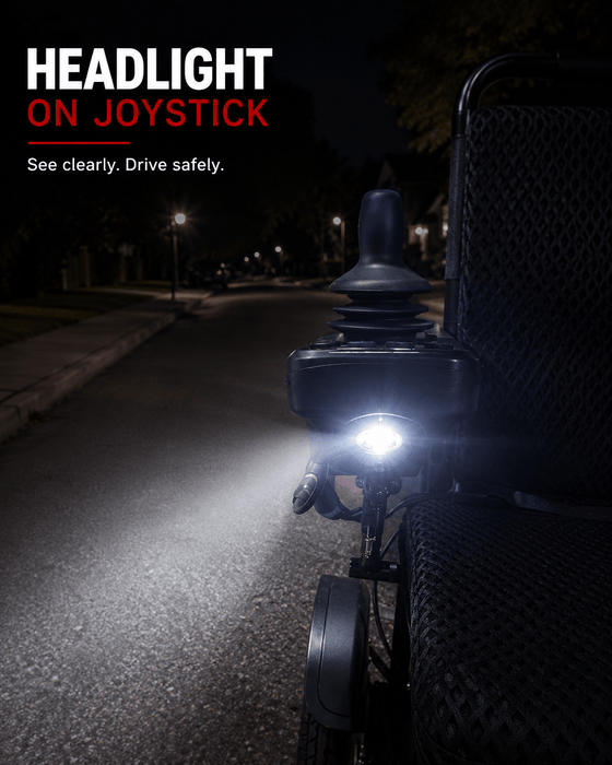 Head_Light_On_The_Sky_Hawk_Power_Chair