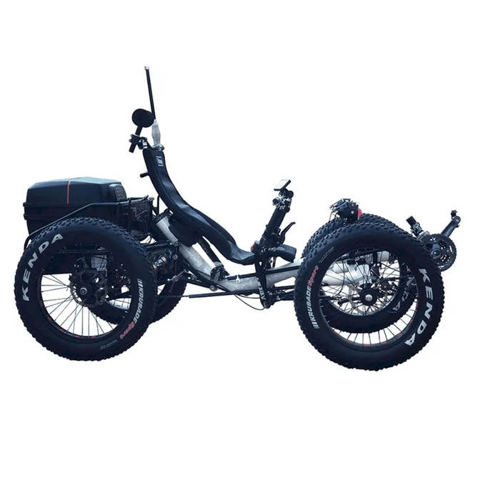 fat tire electric recumbent quad four wheels bicycle eMobility Star Electric Fat Tire Recumbent Quad