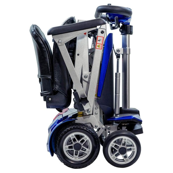 transformer 2 mobility scooter color blue side folded