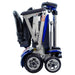 transformer 2 mobility scooter color blue side folded