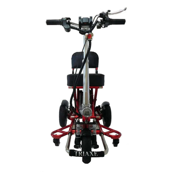 Enhance Mobility Triaxe Sport Color Red Frame and Black Chair - Front View