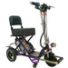 Triaxe Sport Foldable Scooter Color Violet and Black Chair - Front Right Side View
