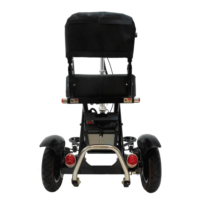 Triaxe Sport Foldable 3-Wheel Scooter Color Black - Back View