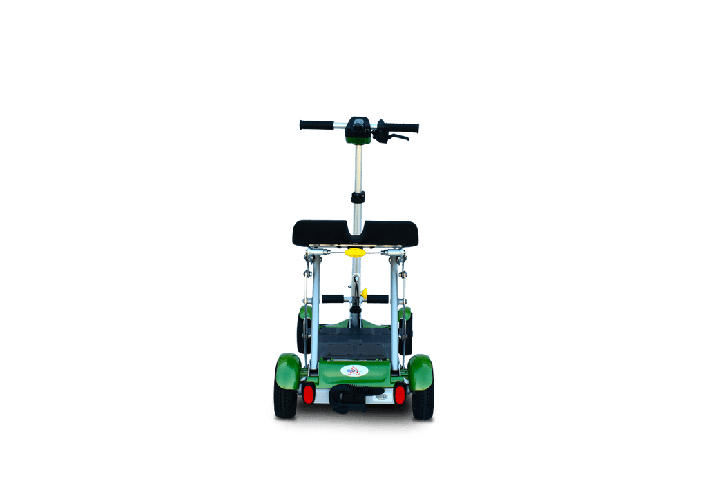 EV Rider Gypsy Q2 Folding Mobility Scooter Color Green Back View