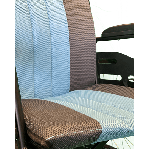 Feather Foam Cushion and Back Overlay for Feather Chair, 1" Thick, Blue