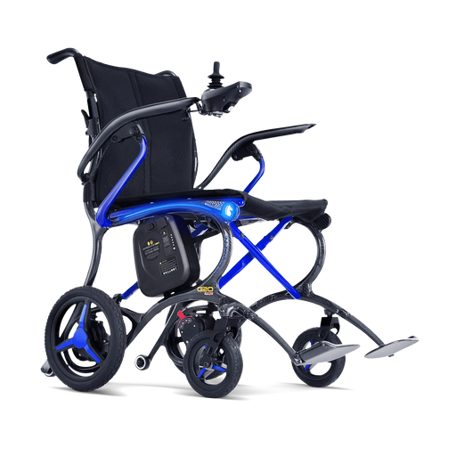 Ultralite G20 PRO Carbon Fiber Folding Electric Wheelchair - Blue