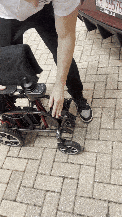 Forcemech Ultra Wheelchair Going Into Trunk