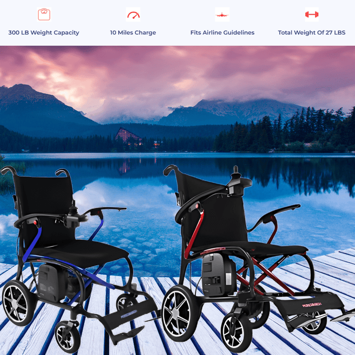 Forcemech Ultralite G10 Carbon Fiber Powerchair - Only 27 lbs