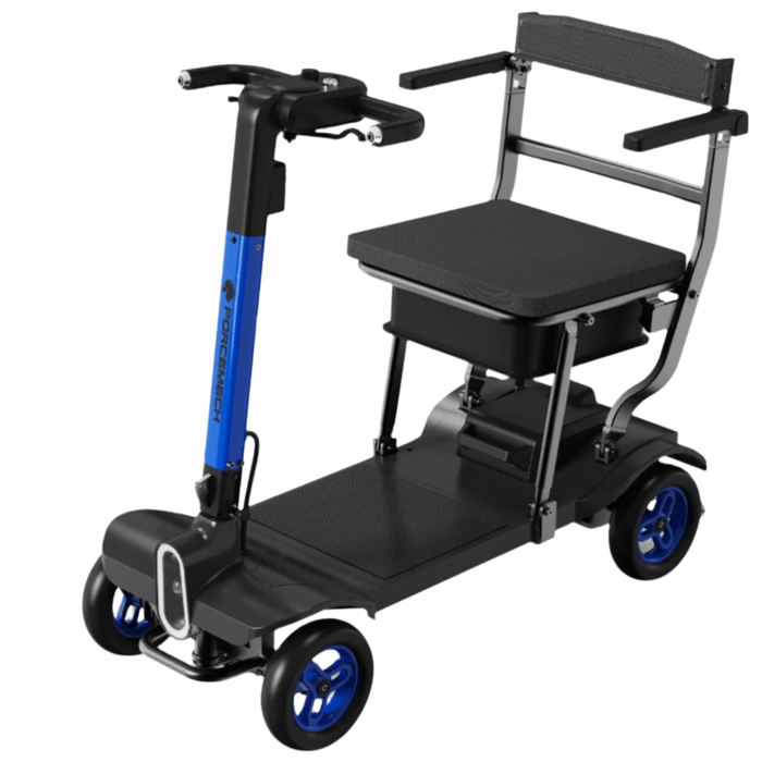 Forcemech Traveler 4-Wheel Lightweight Mobility Scooter Mobility Scooters Forcemech Blue