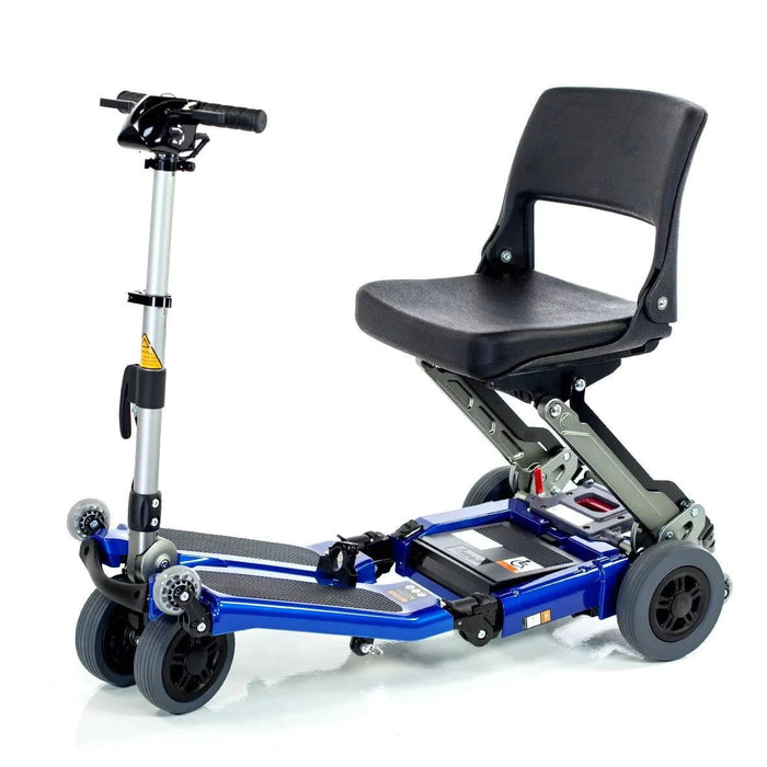 Luggie Standard 3 wheel mobility scooter Color Blue Left View