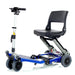 Luggie Standard 3 wheel mobility scooter Color Blue Side View