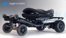 Luggie Super Plus 4 Wheel Folding Batriatic Mobility Scooter Color Black Folded