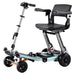 LuggieSuperPlus4WheelFoldingBatriaticMobilityScooterColorLightGreenandBlack