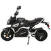 GIO G2000 eMotorcycle in Black Side View