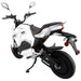 GIO G2000 eMotorcycle in Matte White Rear View