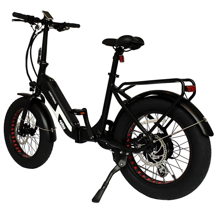 GIO Lightning Folding Electric Bike Back View