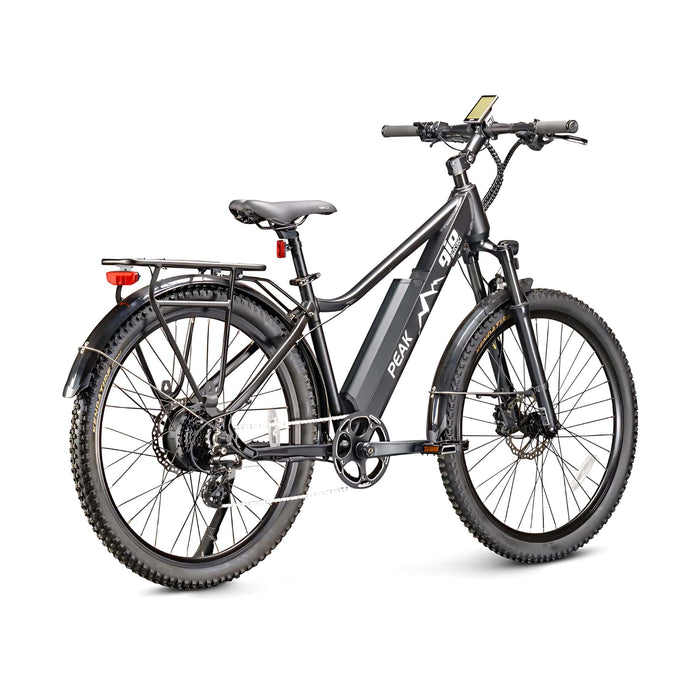 GIO Peak Electric Bike in Black Back Right Side View