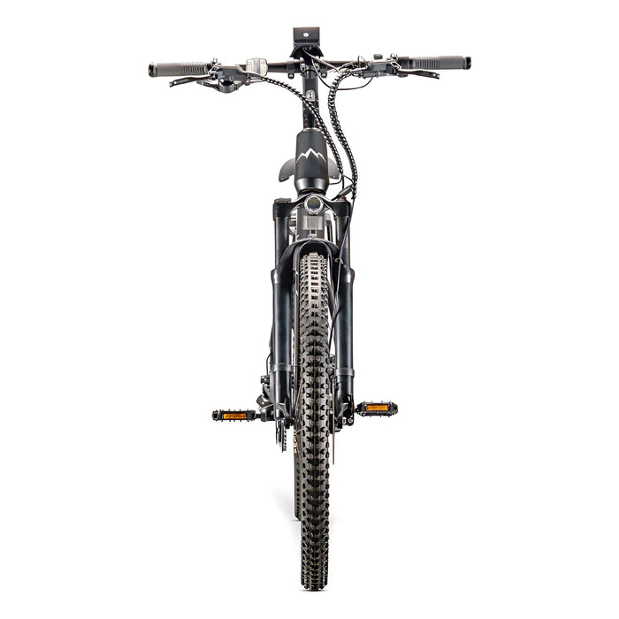 GIO Peak Electric Bike in Black Front View