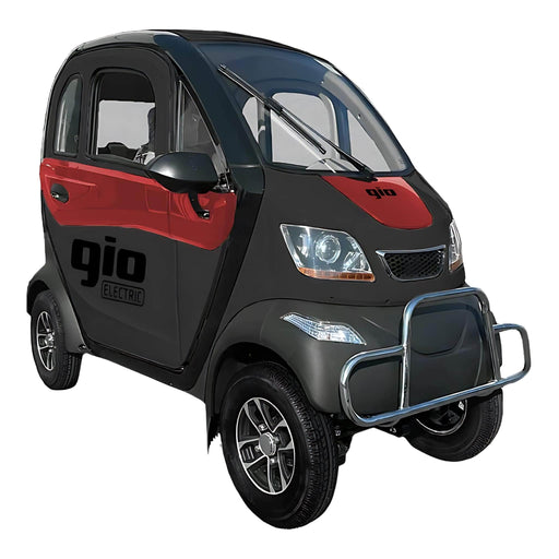 Gio Golf Enclosed Mobility Scooter in Black and Red