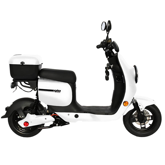 Gio Italia-Ultra Electric Scooter in White Side View