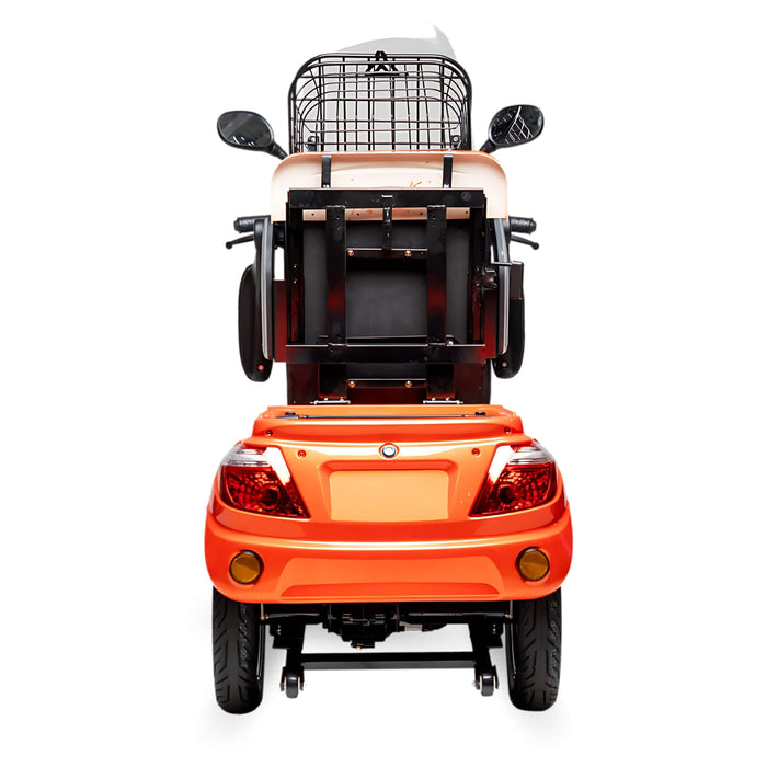 GIO_Regal_Mobility_Scooter_Orange_Back_Storage_Opened