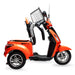 GIO_Regal_Mobility_Scooter_Orange_Under_Seat_Storage_Opened