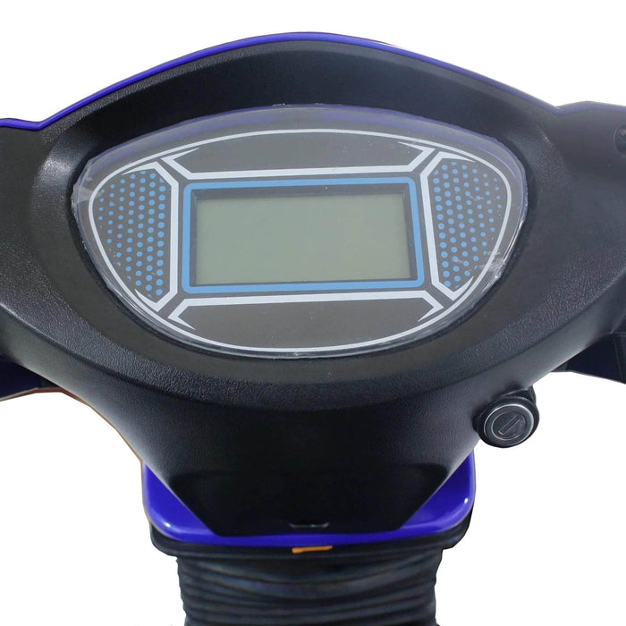 GIO Tron 4-Wheeled Smart Mobility Scooter in Blue Display Screen