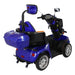 GIO Tron 4-Wheeled Smart Mobility Scooter in Blue Rear View Right Side