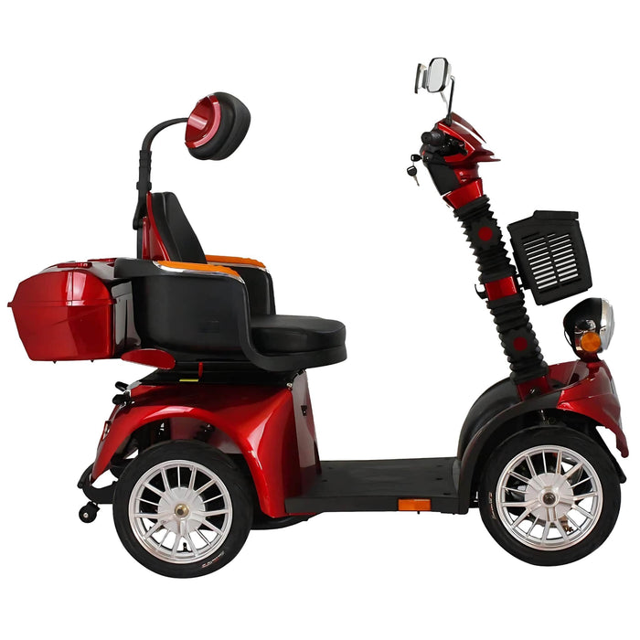 GIO Tron 4-Wheeled Smart Mobility Scooter in Red Side