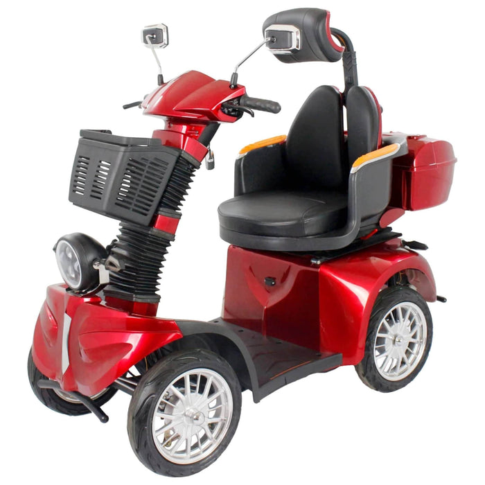 GIO Tron 4-Wheeled Smart Mobility Scooter in Red